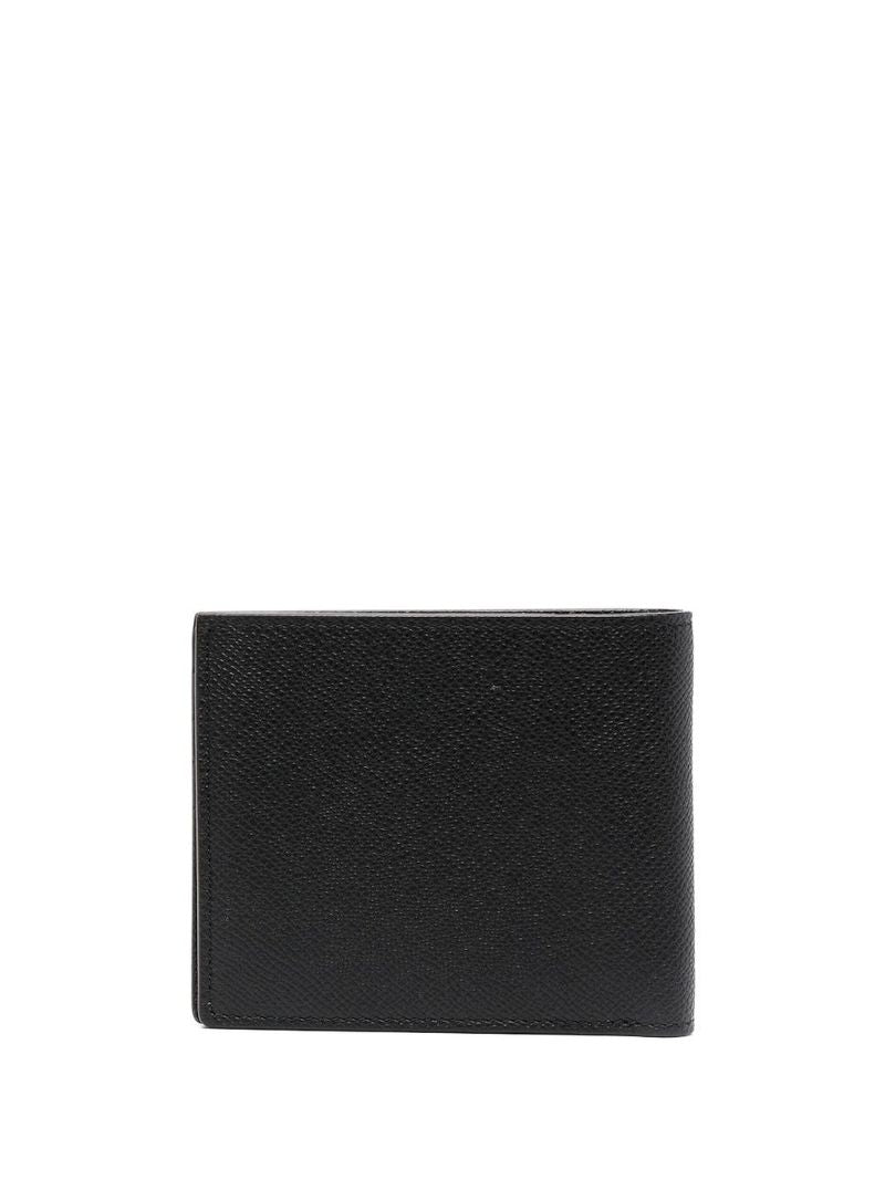 Small Grained-leather Bi-fold Wallet