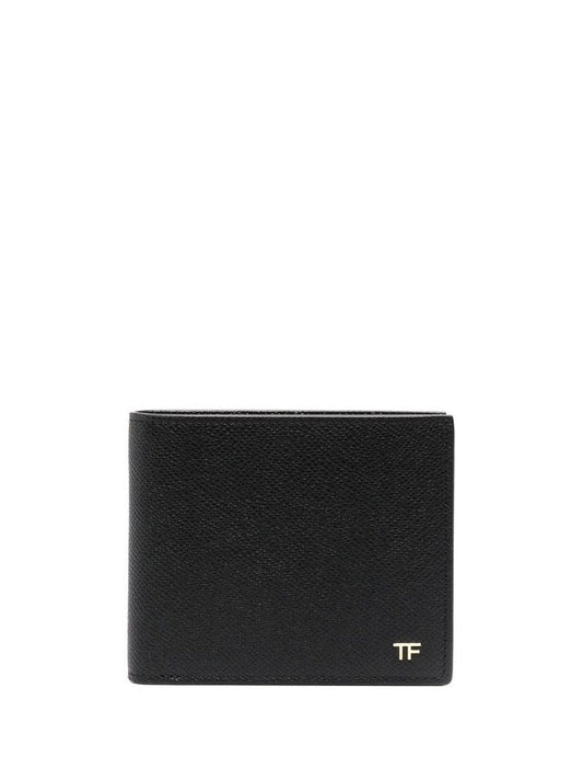 Small Grained-leather Bi-fold Wallet