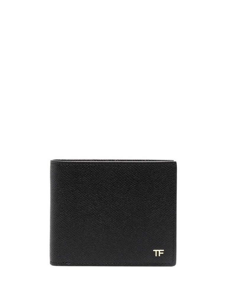 Small Grained-leather Bi-fold Wallet
