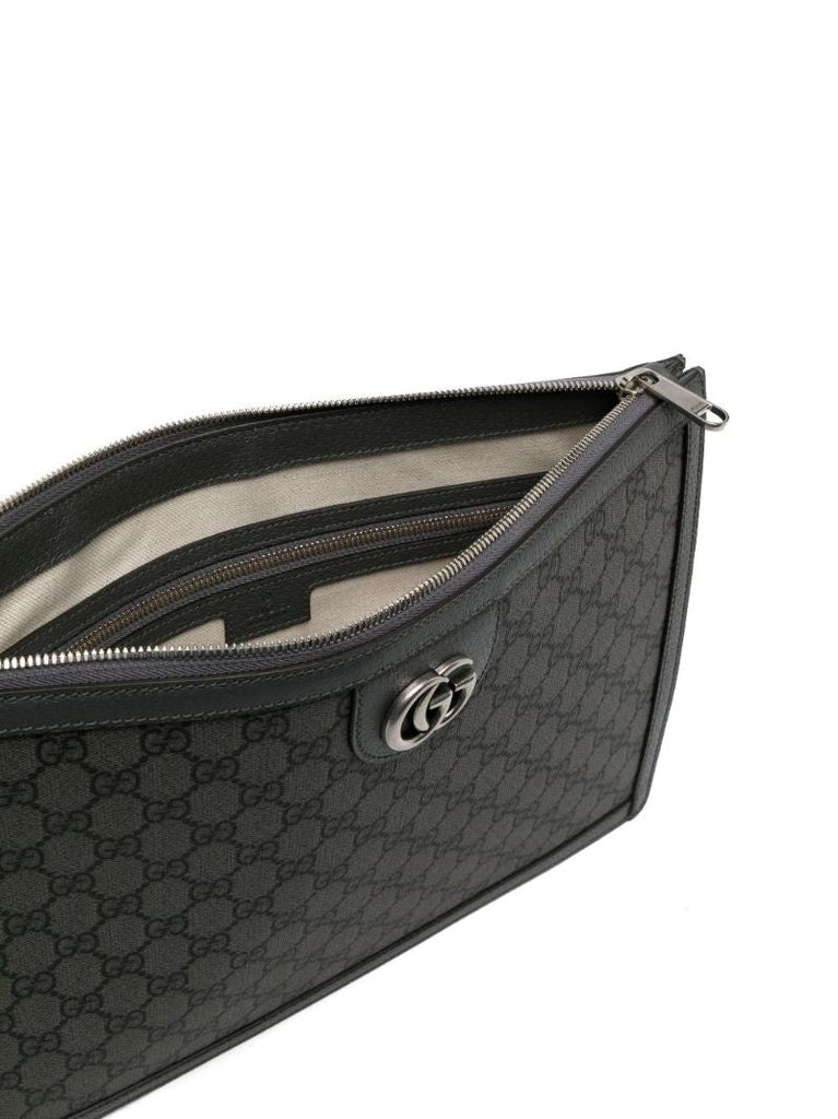 Grey Double G Laptop Bag