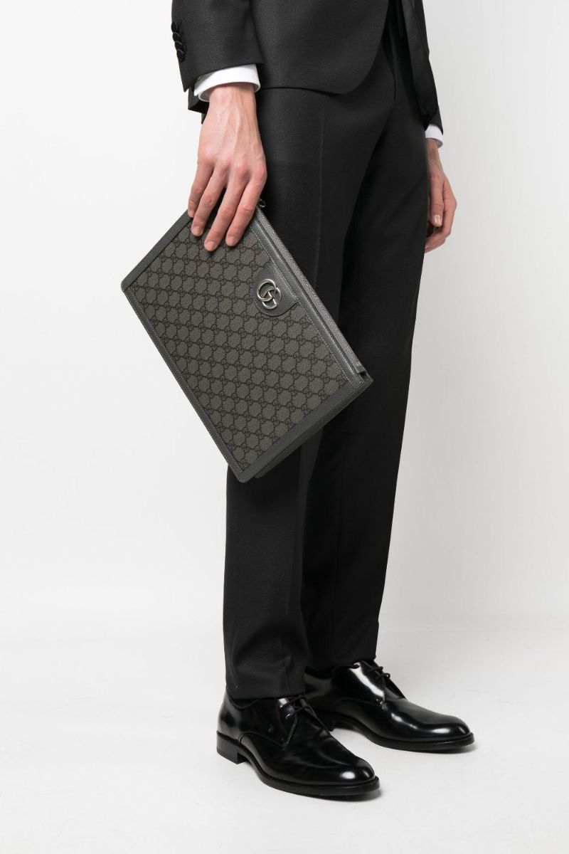 Grey Double G Laptop Bag