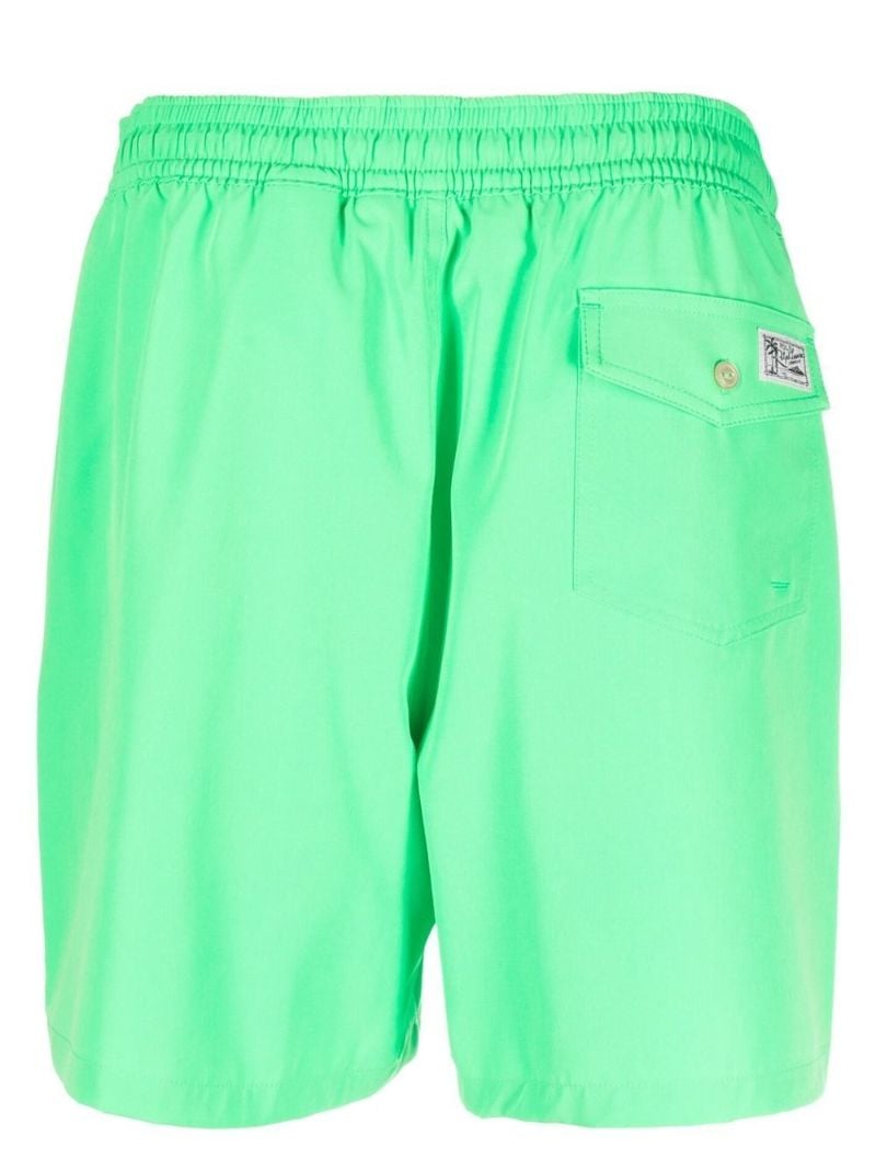 Green Pony Embroidered Swim Shorts