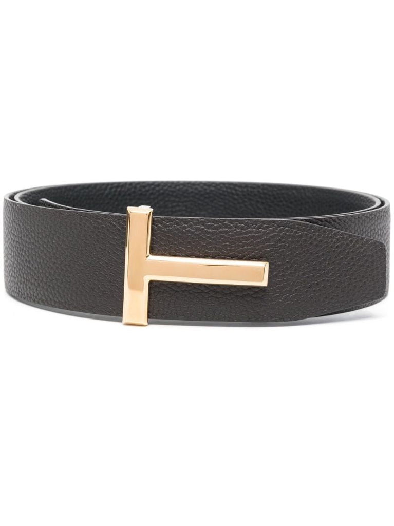 Brown Ridge T Leather Belt