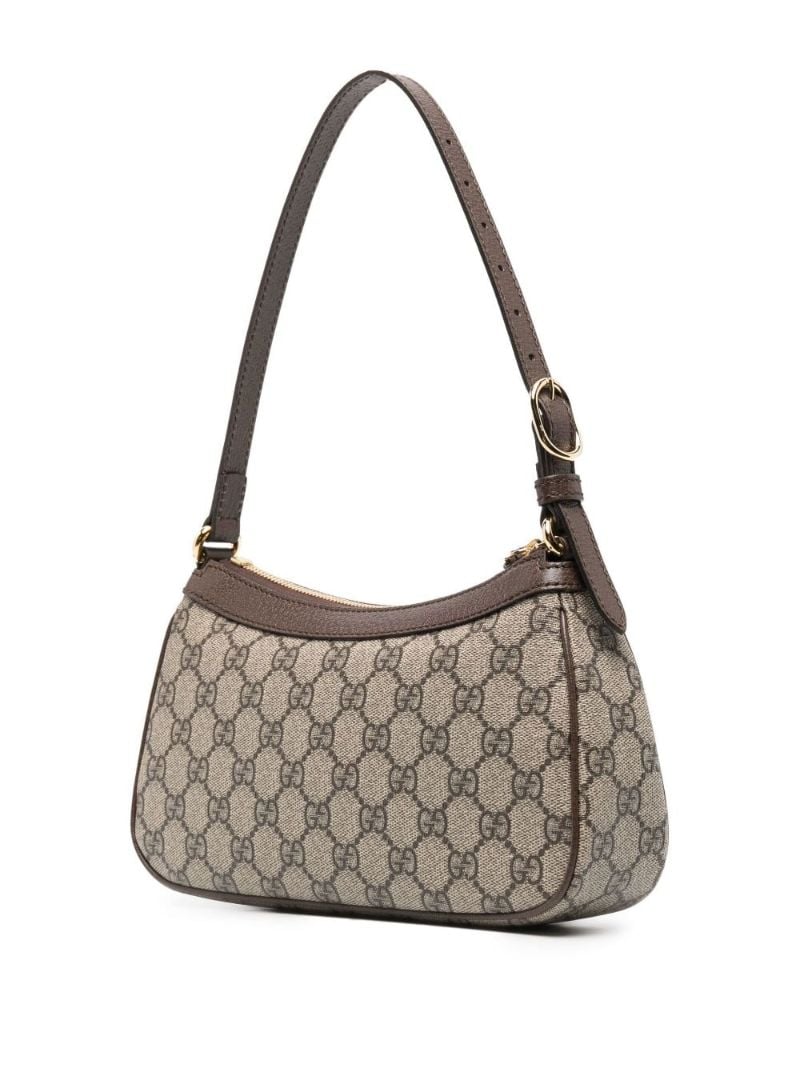 Neutral Ophidia Small Gg Supreme Shoulder Bag