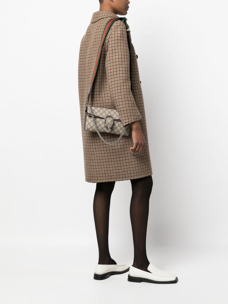 Beige Dionysus Leather Cross Body Bag