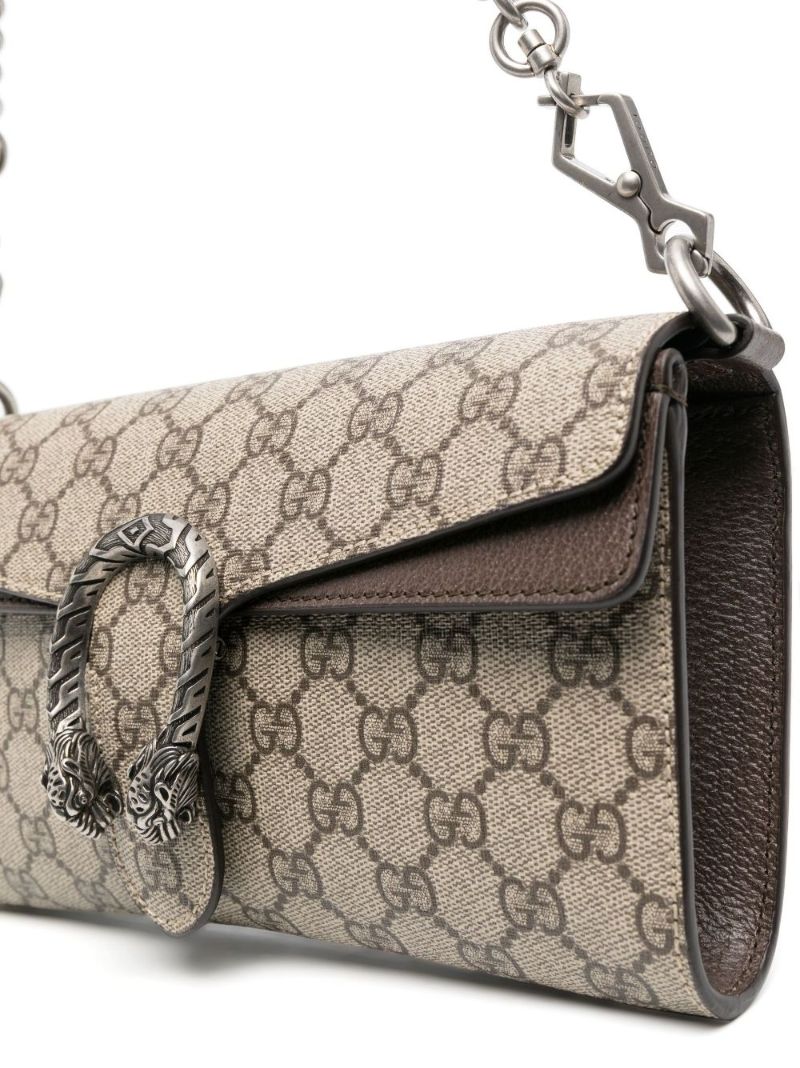 Beige Dionysus Leather Cross Body Bag