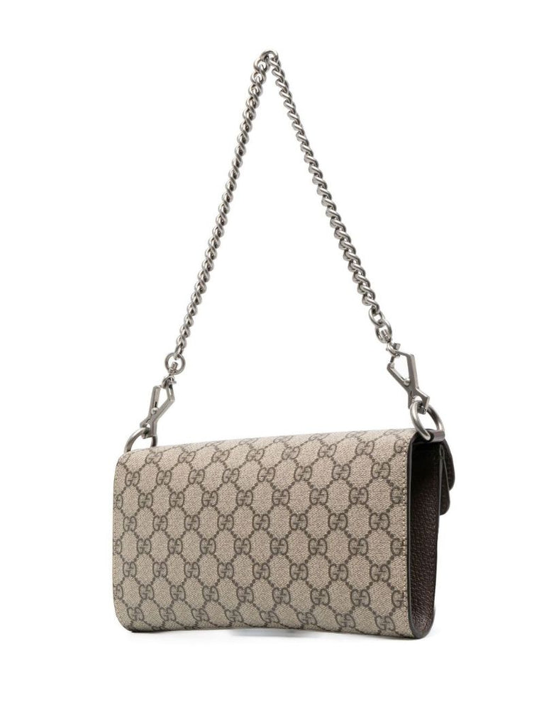 Beige Dionysus Leather Cross Body Bag