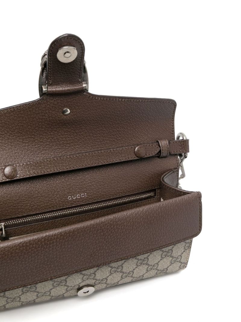 Beige Dionysus Leather Cross Body Bag