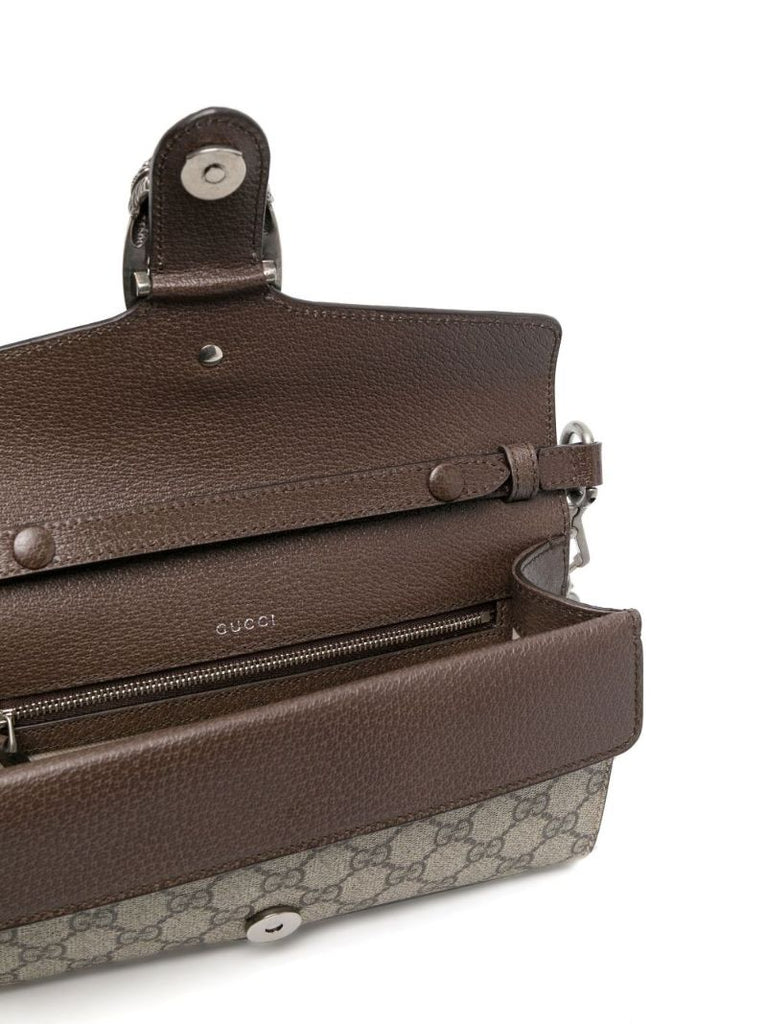 Beige Dionysus Leather Cross Body Bag