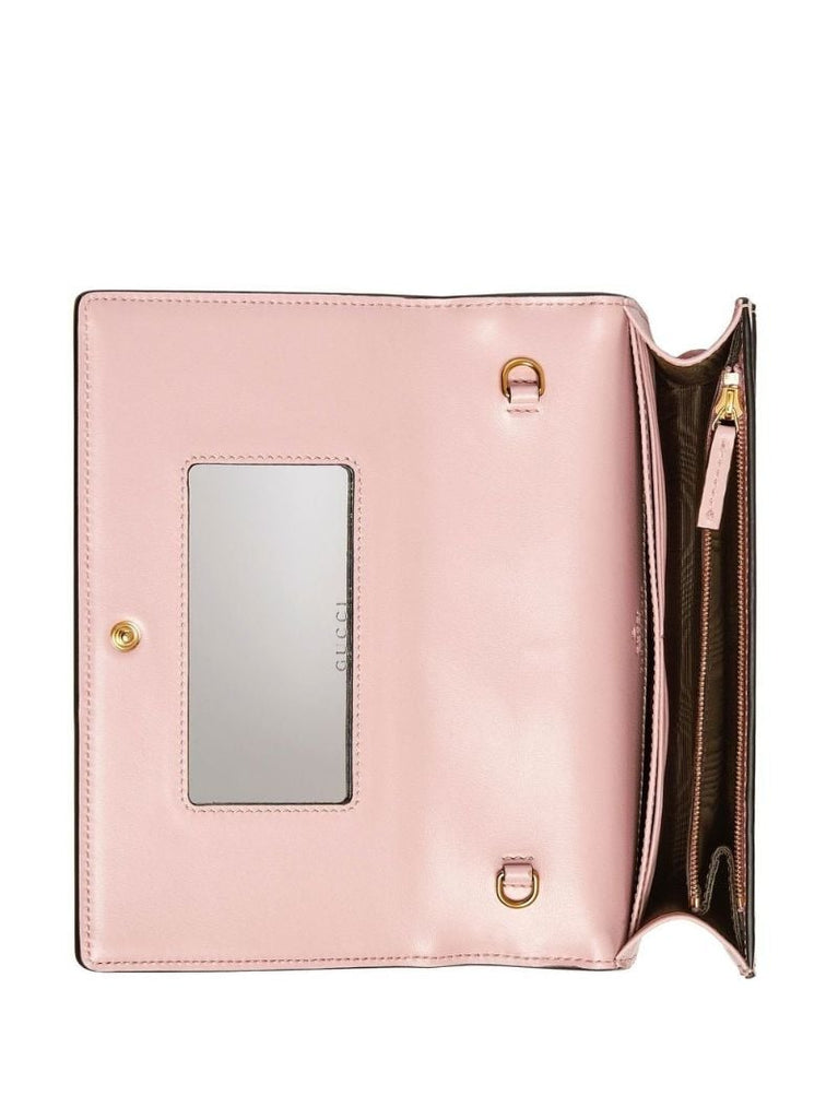 Pink Gg MatelassÃ_x0083_Â© Chain Wallet