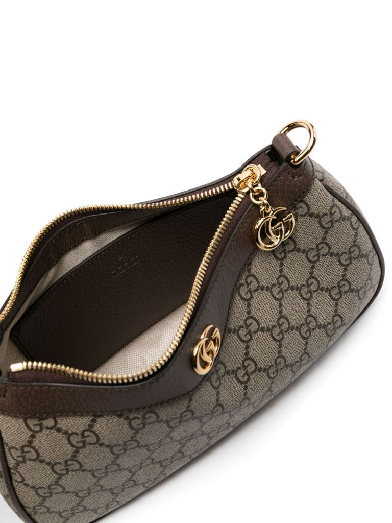 Neutral Small Ophidia Shoulder Bag