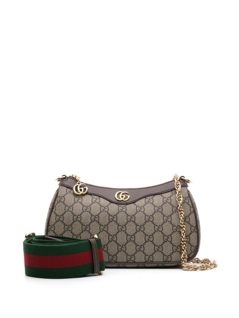 Neutral Small Ophidia Shoulder Bag