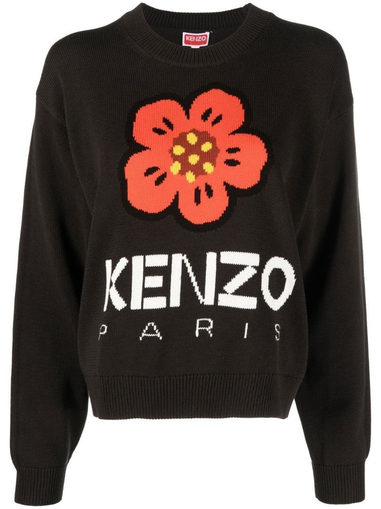Black Boke Flower Sweater
