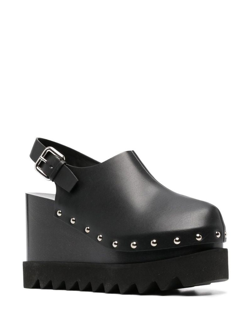 Black Elyse 105 Wedge Clogs