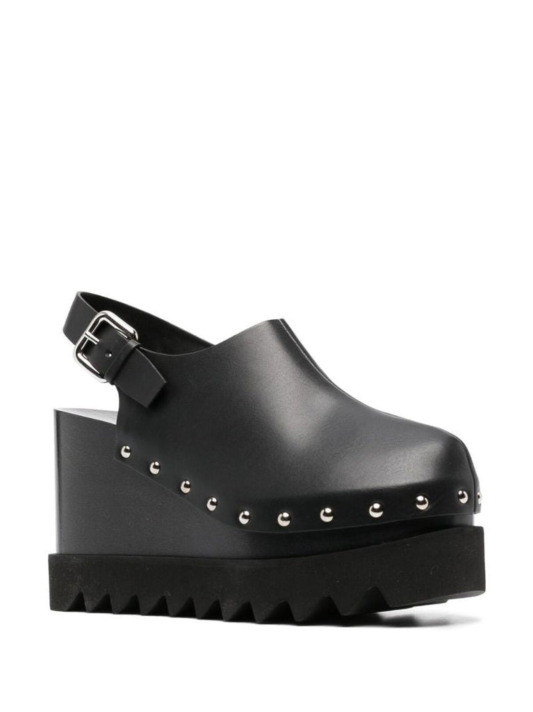 Black Elyse 105 Wedge Clogs