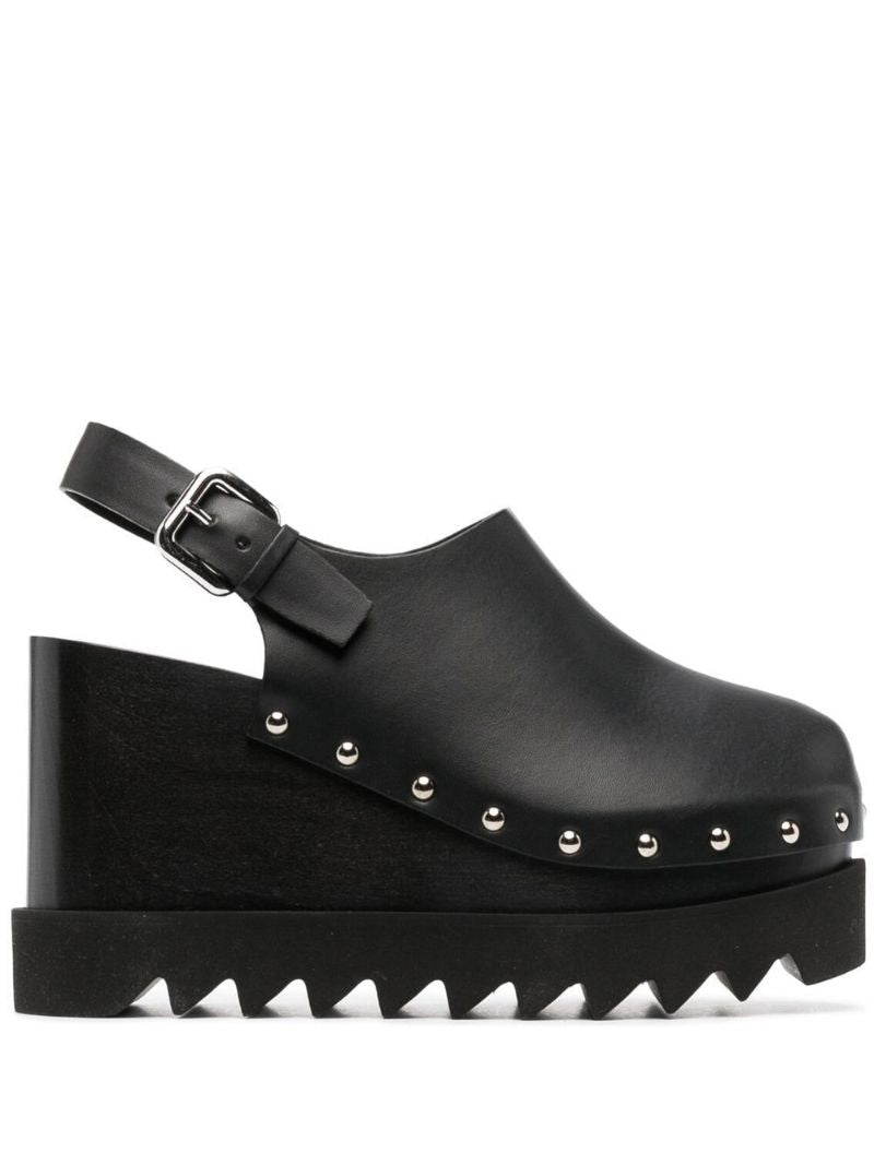 Black Elyse 105 Wedge Clogs