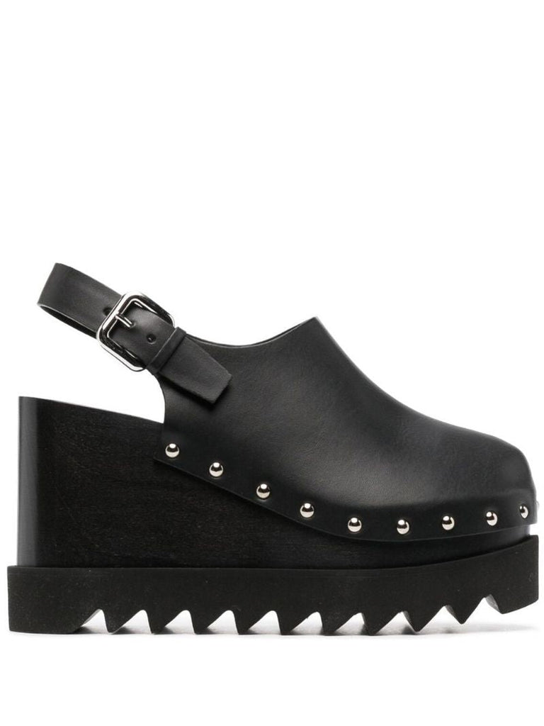 Black Elyse 105 Wedge Clogs