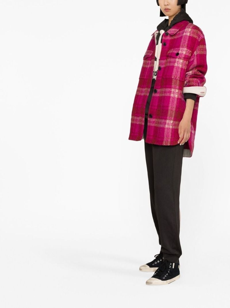 Red Harveli Checked Jacket