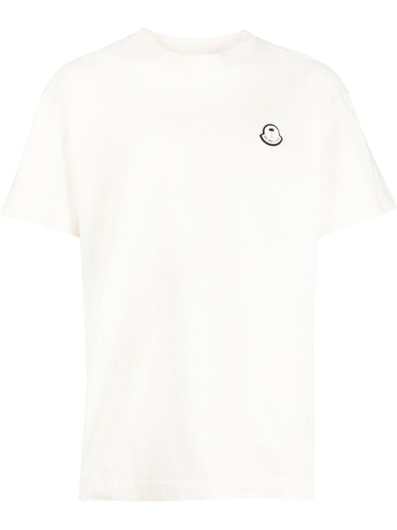 White Logo-patch Short-sleeved T-shirt