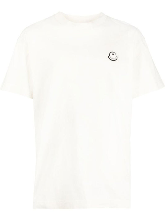 White Logo-patch Short-sleeved T-shirt
