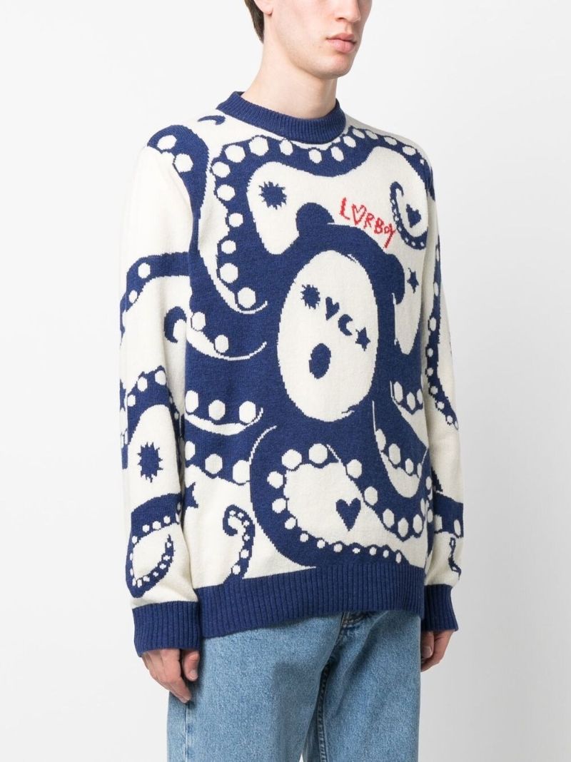 Blue Wool Kraken Jumper
