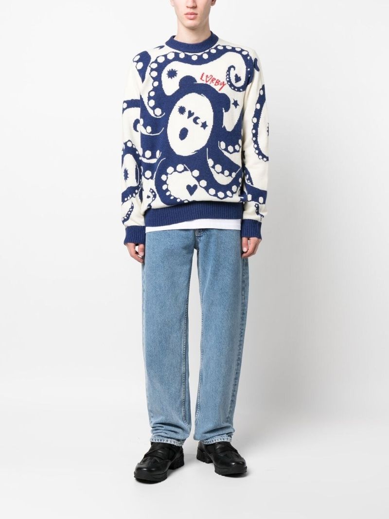 Blue Wool Kraken Jumper