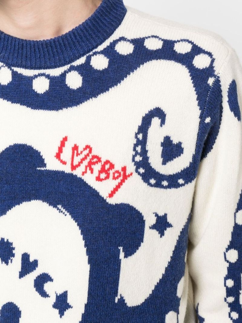 Blue Wool Kraken Jumper