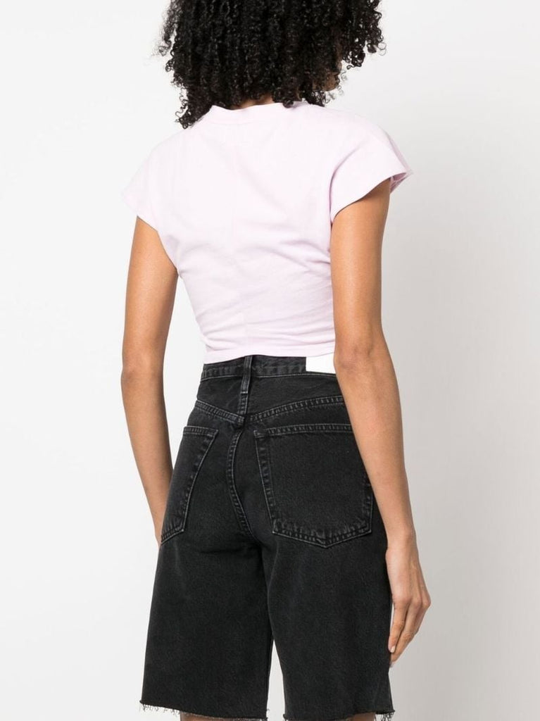 Pink Zineae Organic Cotton Crop Top