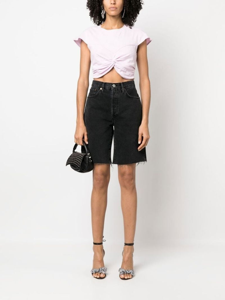 Pink Zineae Organic Cotton Crop Top