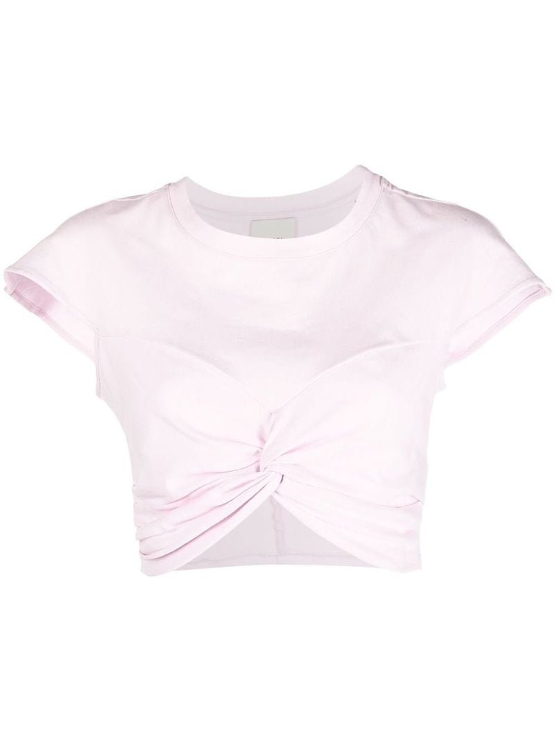 Pink Zineae Organic Cotton Crop Top