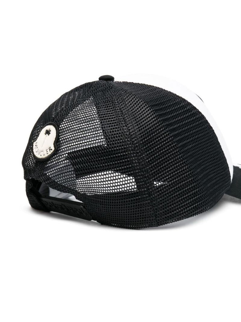 White Patch-detail Snapback Cap