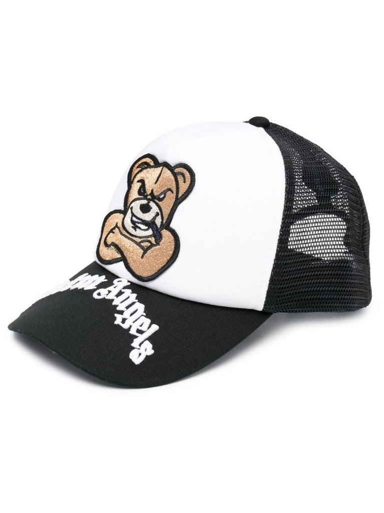 White Patch-detail Snapback Cap