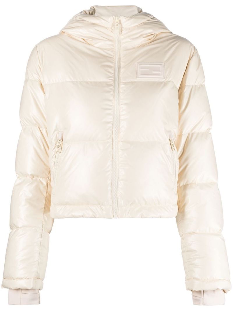 Neutral Logo Puffer Jacket