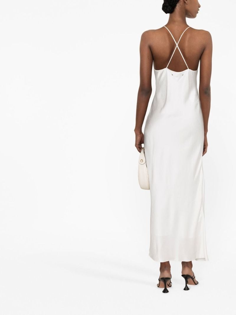 White Satin Slip Dress
