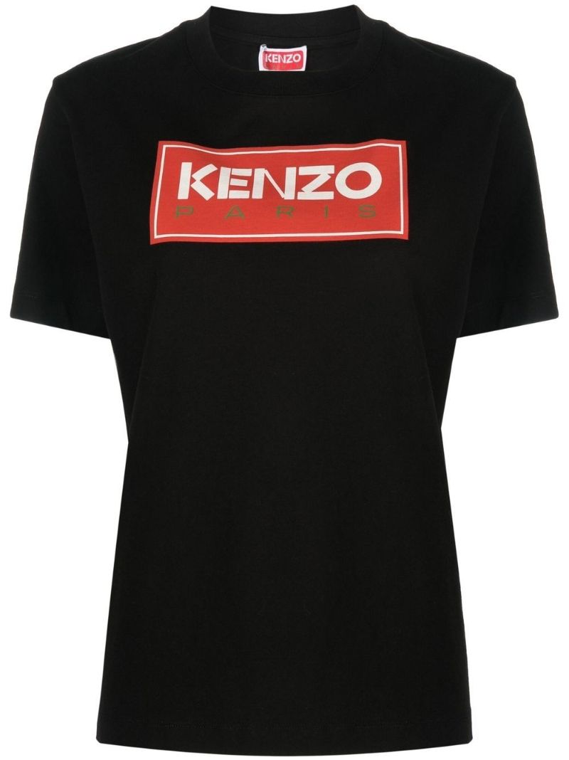 Black Logo Print T-shirt