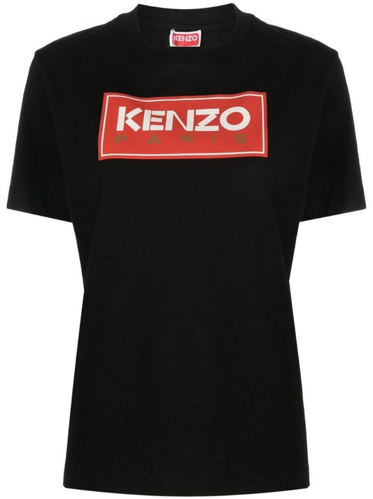 Black Logo Print T-shirt