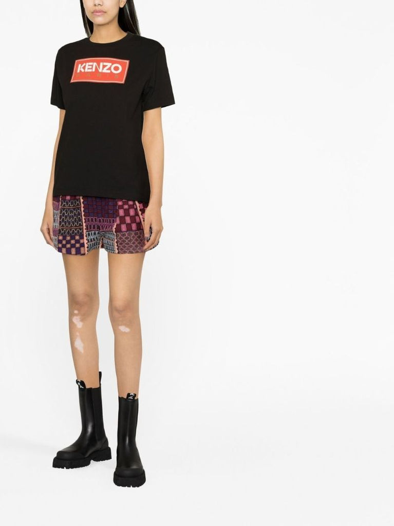 Black Logo Print T-shirt