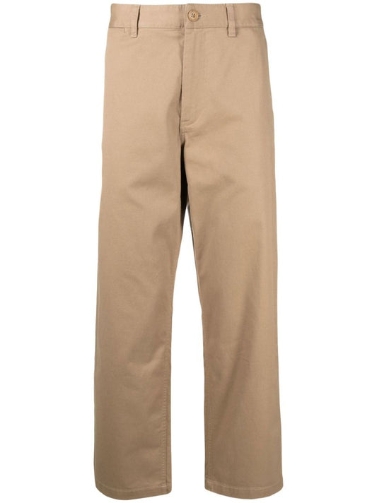 Beige Stefan Straight-leg Trousers