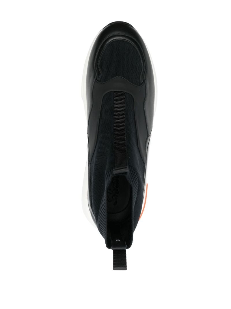 Black Gancini High Top Sock Sneakers
