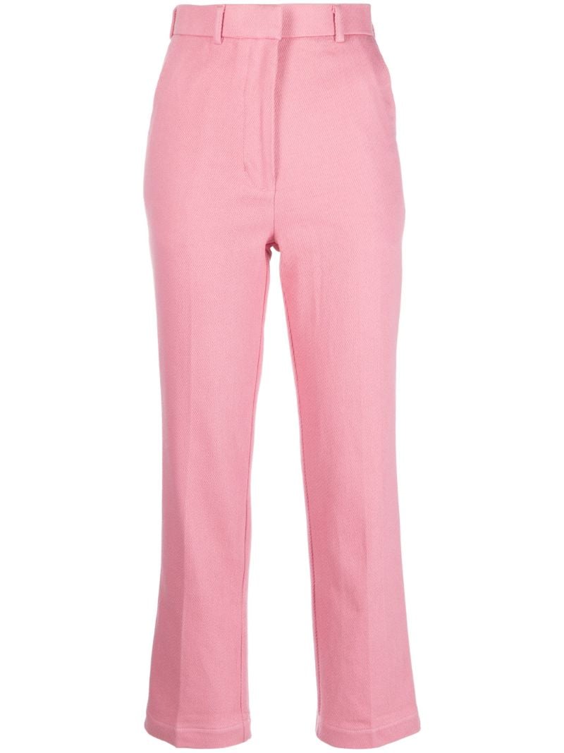Pink Straight-leg Trousers