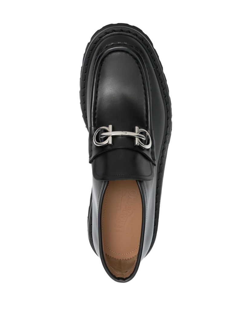 Black Wallabee Leather Ankle Boots