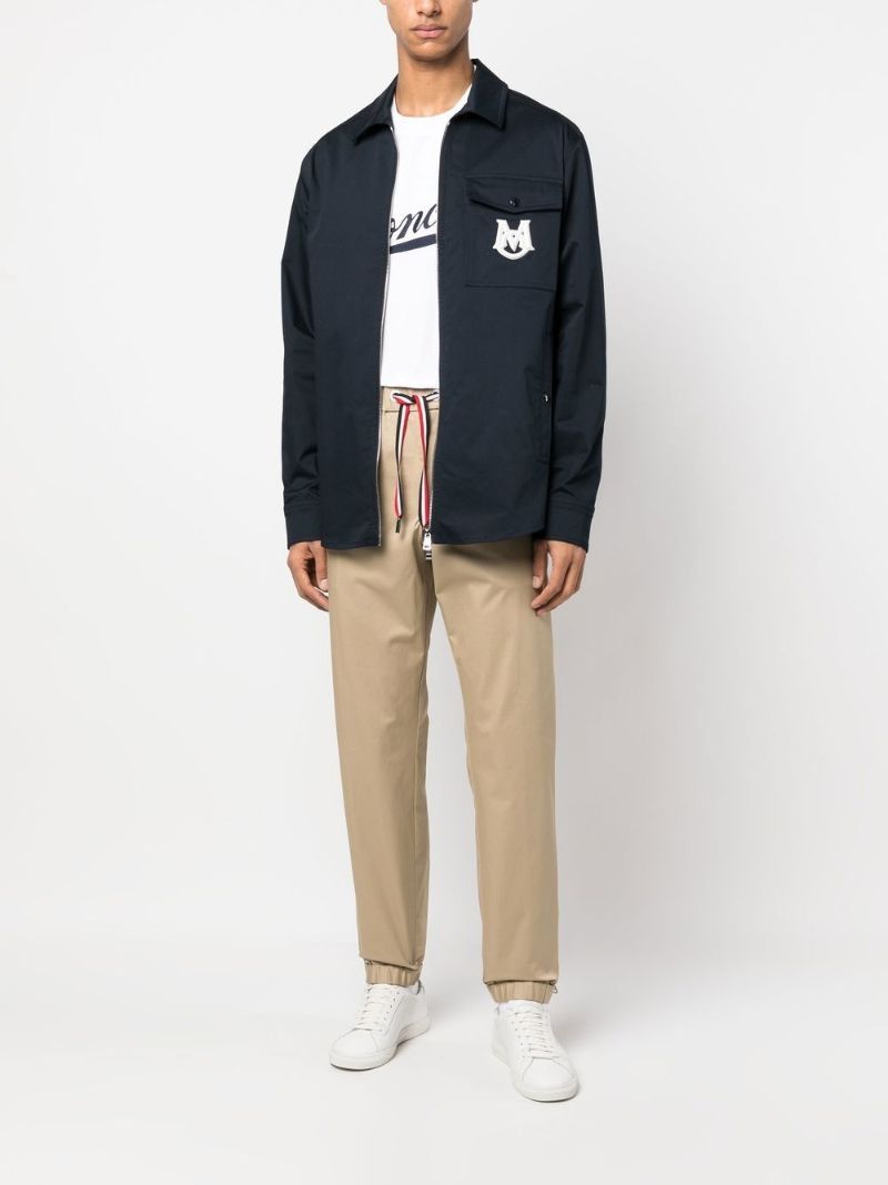 Neutral Logo AppliquÃ_x0083_Â© Drawstring Trousers