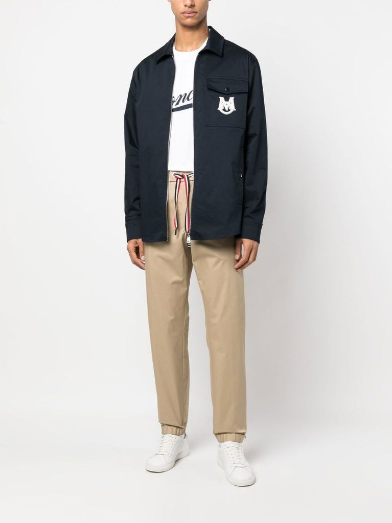 Neutral Logo AppliquÃ_x0083_Â© Drawstring Trousers