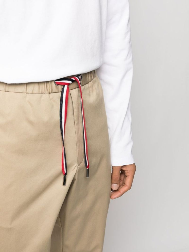 Neutral Logo AppliquÃ_x0083_Â© Drawstring Trousers