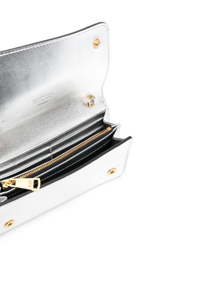 Silver Logo Plaque Shoulder Bag
