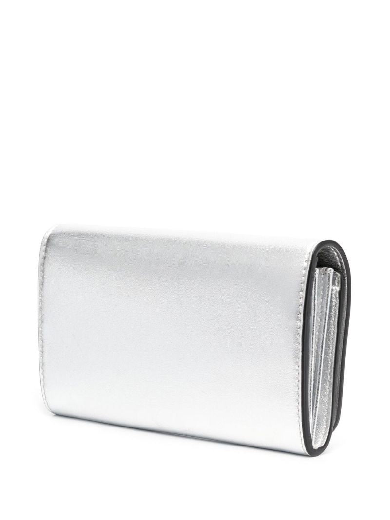 Silver Logo Plaque Shoulder Bag