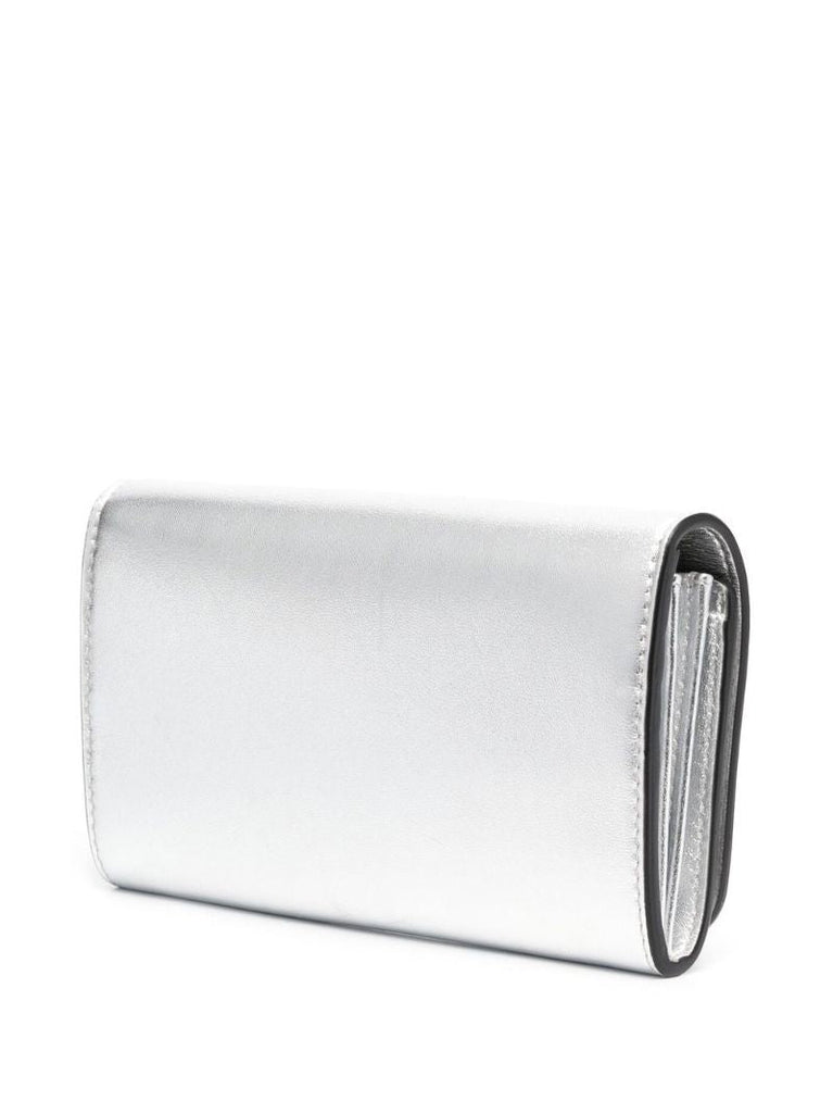 Silver Logo Plaque Shoulder Bag
