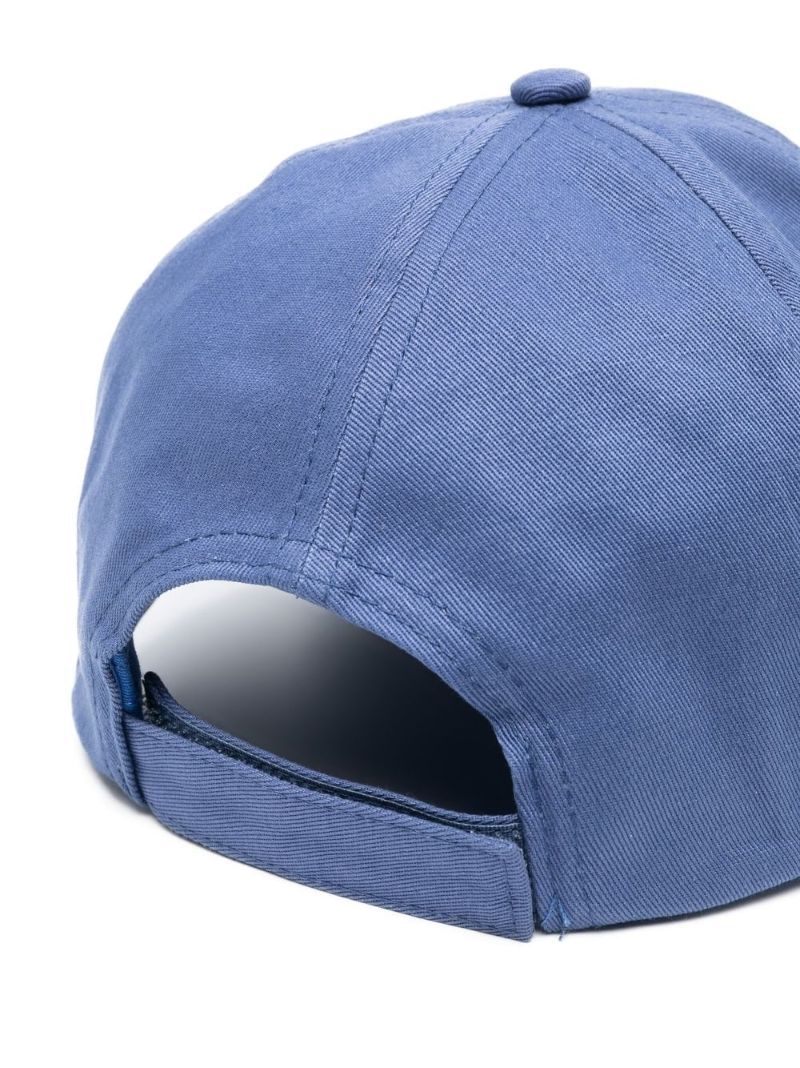 Blue Logo Embroidered Organic Cotton Cap
