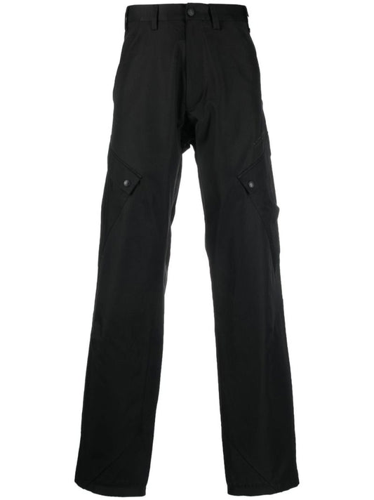 Black Straight-leg Cargo Trousers