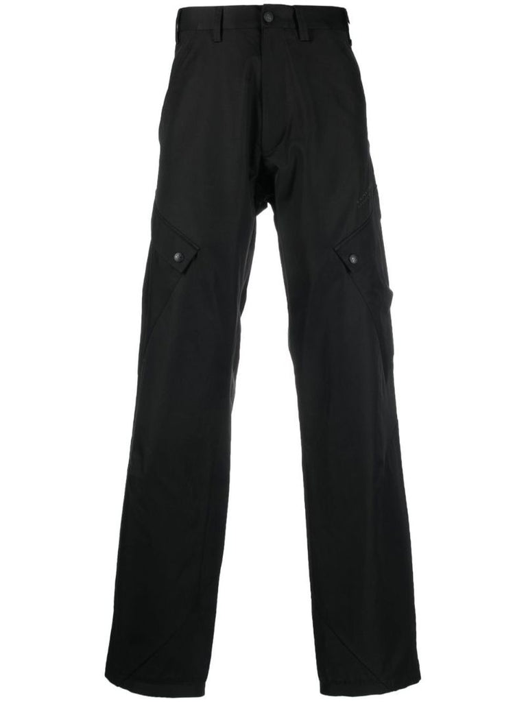 Black Straight-leg Cargo Trousers